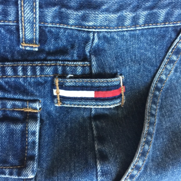 Vintage Tommy Jeans Denim Skirt Frayed Bottom - Picture 4 of 6